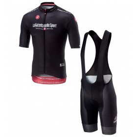 Combinaison Cycliste Noir + Cuissard à Bretelles 2018 Tour d'Italie